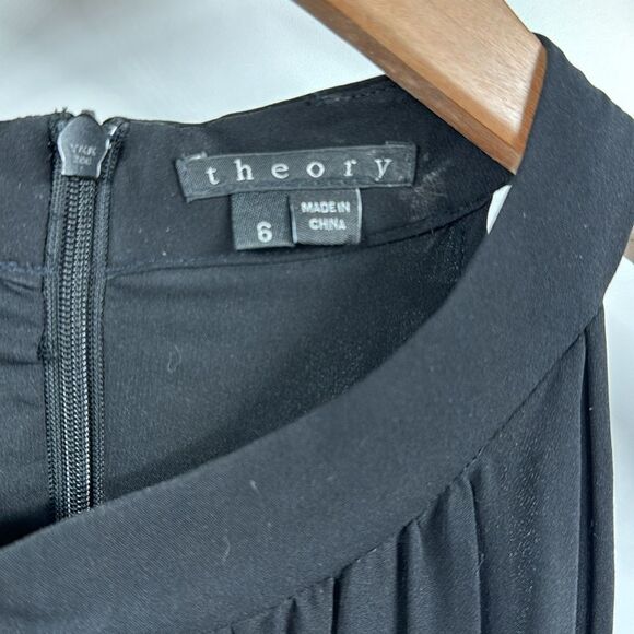 Theory Silk Black Halter Dress 6 - Picture 4 of 9
